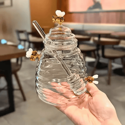 HoneyGlow Glass Jar