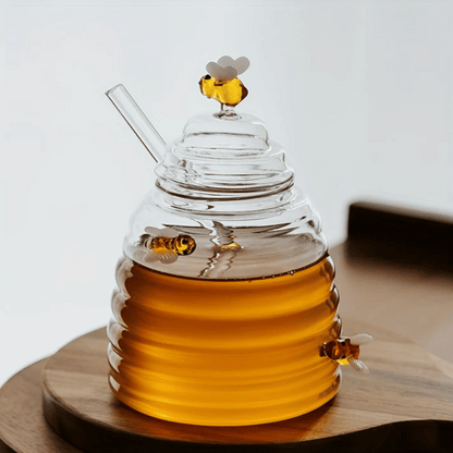 HoneyGlow Glass Jar