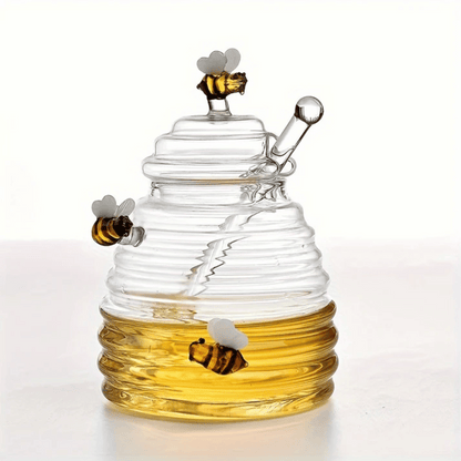 HoneyGlow Glass Jar