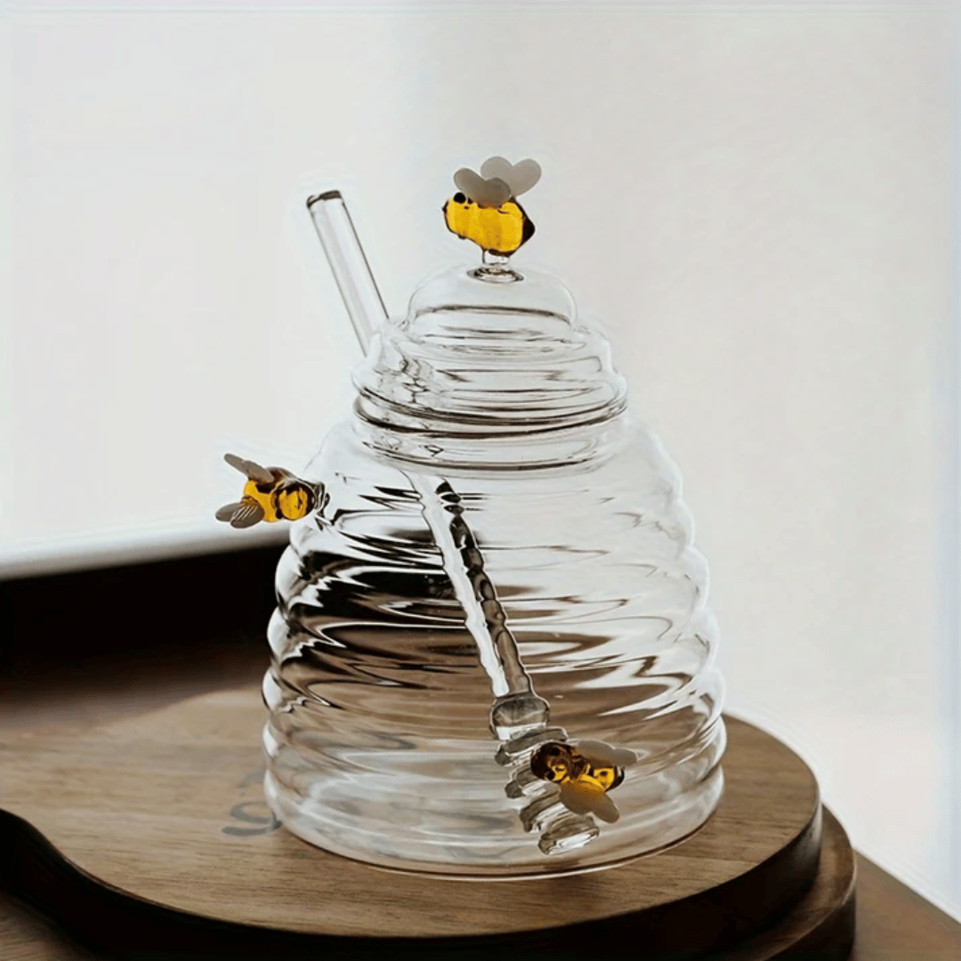 HoneyGlow Glass Jar